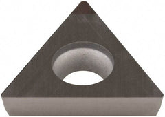 Sumitomo - NU-TPGA321 Grade BN350 PCBN Turning Insert - Uncoated, 60° Triangle, 3/8" Inscr Circle, 1/8" Thick, 1/64" Corner Radius - Exact Tool & Supply