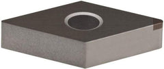 Sumitomo - NU-DNMA431 Grade BN350 PCBN Turning Insert - Uncoated, 55° Diamond, 1/2" Inscr Circle, 3/16" Thick, 1/64" Corner Radius - Exact Tool & Supply