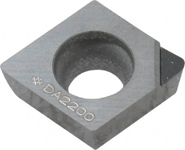 Sumitomo - NF-CPMX32.52 Grade DA2200 Polycrystalline Diamond (PCD) Turning Insert - Uncoated, 80° Diamond, 3/8" Inscr Circle, 5/32" Thick, 1/32" Corner Radius - Exact Tool & Supply