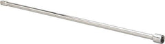 Paramount - 3/8" Drive Standard Socket Extension - 18" OAL, Chrome Finish - Exact Tool & Supply