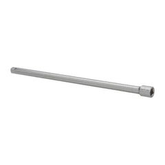 Paramount - 3/8" Drive Standard Socket Extension - 12" OAL, Chrome Finish - Exact Tool & Supply