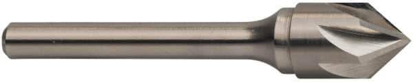 Keo - 3/4" Head Diam, 3/8" Shank Diam, 6 Flute 82° Solid Carbide Countersink - Bright Finish, 2-3/4" OAL, Single End - Exact Tool & Supply