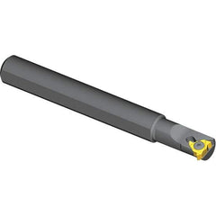 Vargus - Internal/External Thread, Left Hand Cut, 0.59" Shank Width x 0.56" Shank Height Indexable Threading Toolholder - 3.94" OAL, 2IL Insert Compatibility, OVR Toolholder, Series Miniature Round Shank - Exact Tool & Supply