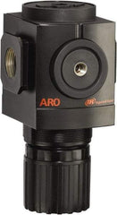 ARO/Ingersoll-Rand - 1 NPT Port, 290 CFM, Aluminum Heavy-Duty Regulator - 0 to 140 psi Range, 250 Max psi Supply Pressure, 1/8" Gauge Port Thread, 4.091" Wide x 7.223" High - Exact Tool & Supply
