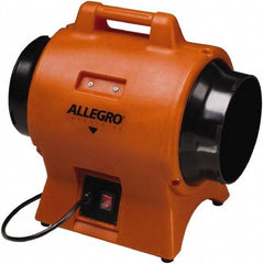 Allegro - 8" Inlet, Electric AC Axial Blower - 0.33 hp, 865 CFM (Free Air), 230 Max Voltage Rating - Exact Tool & Supply