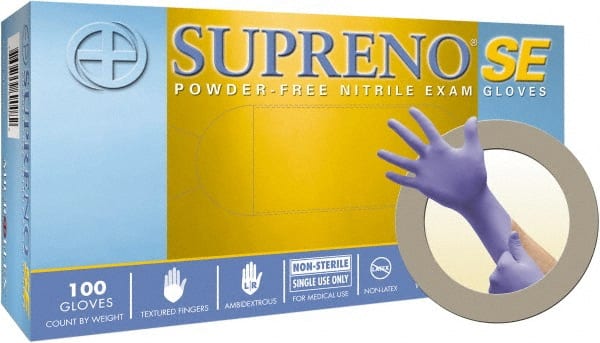 Microflex - Size S, 4 mil, Medical Grade, Powder Free Nitrile Disposable Gloves - Exact Tool & Supply