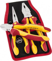 Wiha - 3 Piece Insulated Hand Tool Set - Comes in Belt Pack - Exact Tool & Supply