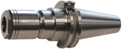 Accupro - 3/64" to 1/4" Capacity, 3" Projection, CAT40 Taper Shank, DA300 Collet Chuck - 0.0002" TIR, Through-Spindle & DIN Flange Coolant - Exact Tool & Supply