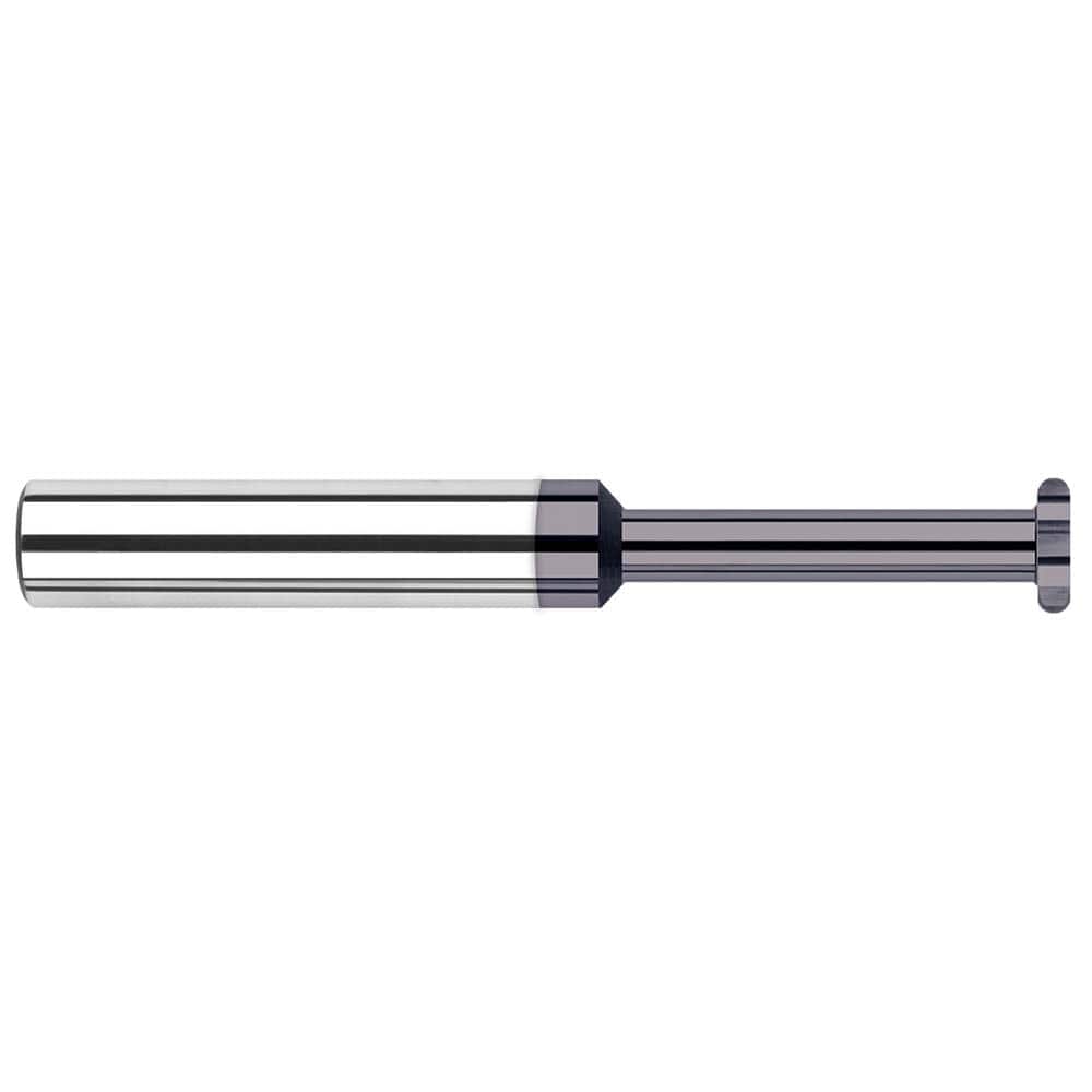 Harvey Tool - 3/8" Cut Diam, 0.0788" Cut Width, 3/8" Shank, Straight-Tooth Woodruff Keyseat Cutter - Exact Tool & Supply