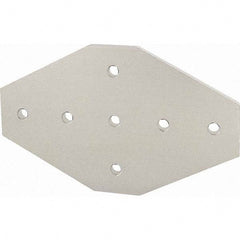 80/20 Inc. - 7-1/2" Wide x 4-1/2" High x 1/4" Long Open Shelving Joining Plate - Exact Tool & Supply