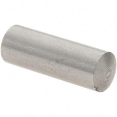 Value Collection - 6mm Diam x 16mm Pin Length 416 Stainless Steel Precision Dowel Pin - C 36-42 Hardness, 1 Beveled & 1 Rounded End - Exact Tool & Supply