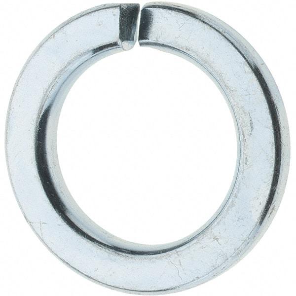 Value Collection - M30, 30.5mm ID, 48.2mm OD, 6mm Thick Split Lock Washer - Grade 8 Spring Steel, Zinc-Plated Finish, 30.5mm Min ID, 31.7mm Max ID, 48.2mm Max OD - Exact Tool & Supply