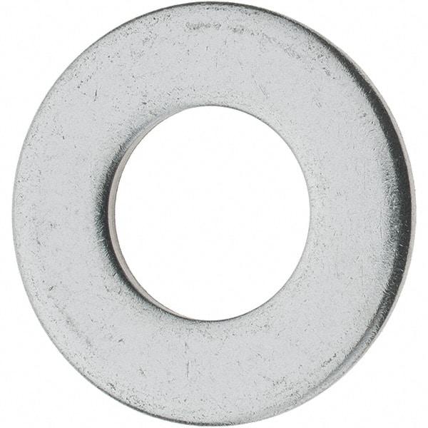 Value Collection - 1/2" Screw, Grade 18-8 Stainless Steel Standard Flat Washer - 17/32" ID x 1-1/16" OD, 0.095" Thick - Exact Tool & Supply