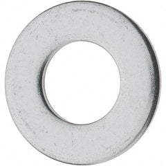 Value Collection - 1/2" Screw, Grade 18-8 Stainless Steel Standard Flat Washer - 17/32" ID x 1-1/16" OD, 0.095" Thick - Exact Tool & Supply