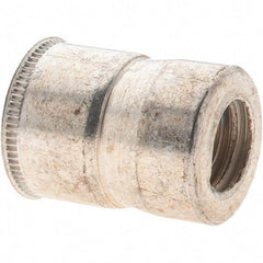 Value Collection - 3/8-16 UNC, Cadmium-Plated, Steel Knurled Rivet Nut Inserts - 0.03" to 0.09" Grip, 9/16" Drill Size, 0.588" Body Diam - Exact Tool & Supply