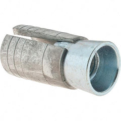 Value Collection - 5/8" Diam, 1" Drill, 2" OAL, 1-1/2" Min Embedment Drop-In Concrete Anchor - Steel (Cone)/Zamac Alloy (Body), Zinc-Plated Finish - Exact Tool & Supply