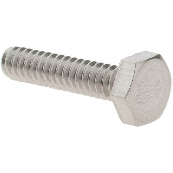 Value Collection - #6-32 UNC, 5/8" Length Under Head Hex Drive Machine Screw - Hex Head, Grade 18-8 Stainless Steel, Uncoated, Without Washer - Exact Tool & Supply
