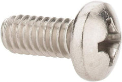 Value Collection - #12-24 UNC, 1/2" Length Under Head Phillips Drive Machine Screw - Pan Head, Grade 18-8 Stainless Steel, Uncoated, Without Washer - Exact Tool & Supply