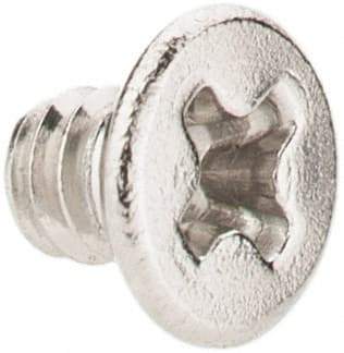 Value Collection - #2-56 UNC, 1/8" OAL Phillips Drive Machine Screw - Flat Head, Grade 18-8 Stainless Steel, Uncoated, Without Washer - Exact Tool & Supply