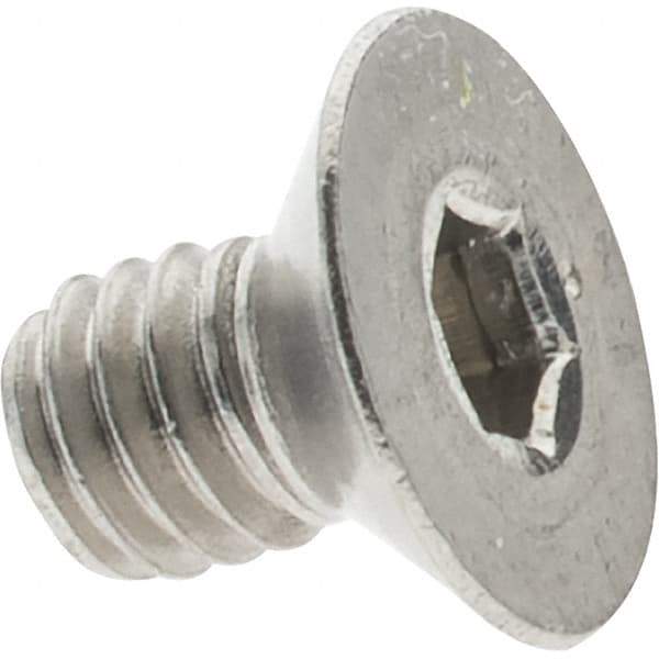 Value Collection - M4x0.70 Metric Coarse Hex Socket Drive, 82° Flat Screw - Grade 316 & Austenitic A4 Stainless Steel, Fully Threaded, 6mm OAL - Exact Tool & Supply