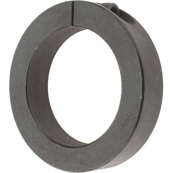 Value Collection - 2-7/16" Bore, Steel, One Piece One Piece Split Shaft Collar - 3-1/2" Outside Diam, 3/4" Wide - Exact Tool & Supply
