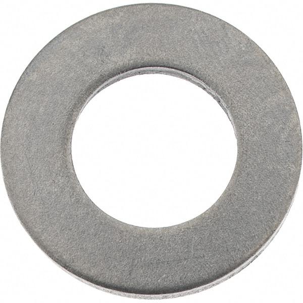 Value Collection - M10 Screw, Steel Standard Flat Washer - 10.5mm ID x 20mm OD, 2mm Thick, Zinc-Plated Finish - Exact Tool & Supply