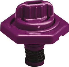 Trico - 4 Gal Capacity Polyethylene Oil Storage System - 7" Straight Spout, Purple - Exact Tool & Supply