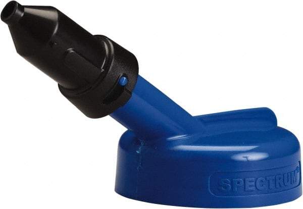 Trico - 4 Gal Capacity Polyethylene Oil Storage System - 1/2" Tip OD, 7" Straight Spout, Blue - Exact Tool & Supply