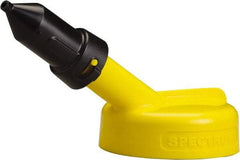 Trico - 4 Gal Capacity Polyethylene Oil Storage System - 1/4" Tip OD, 7" Straight Spout, Yellow - Exact Tool & Supply