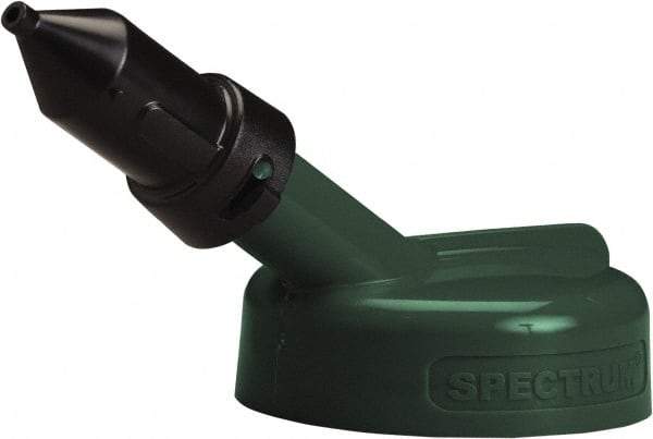 Trico - 4 Gal Capacity Polyethylene Oil Storage System - 1/4" Tip OD, 7" Straight Spout, Dark Green - Exact Tool & Supply