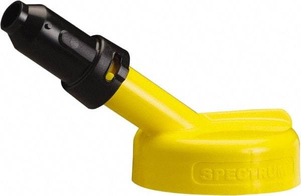 Trico - 4 Gal Capacity Polyethylene Oil Storage System - 1" Tip OD, 7" Straight Spout, Yellow - Exact Tool & Supply