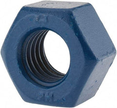 Value Collection - 3/4-10 UNC Steel Right Hand Heavy Hex Nut - 1-1/4" Across Flats, 0.7344" High, Zinc-Plated Finish - Exact Tool & Supply