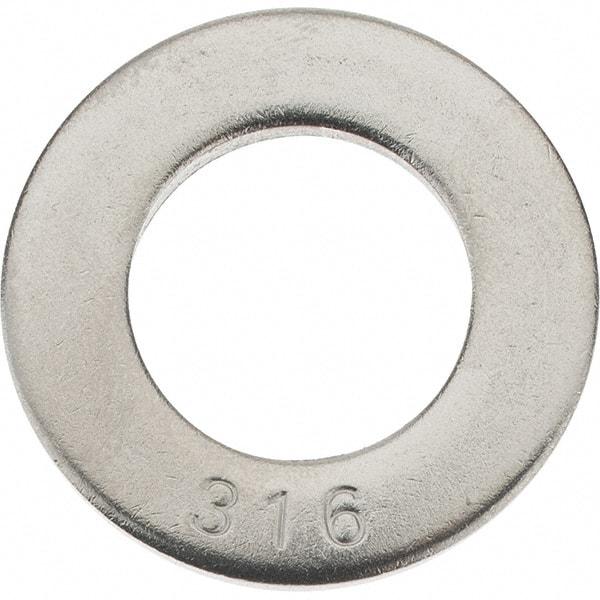 Value Collection - 3/4" Screw, Grade 316 Stainless Steel SAE Flat Washer - 13/16" ID x 2" OD, 0.148" Thick - Exact Tool & Supply