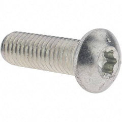 Value Collection - 3/8-16 UNC, 1-1/4" Length Under Head Slotted Drive Machine Screw - Truss Head, Grade J82 Steel, Zinc-Plated Finish, Without Washer - Exact Tool & Supply