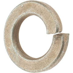Value Collection - 9/16", 0.141" Thick Split Lock Washer - AISI 4037 Alloy Steel, Zinc Yellow Dichromate Finish, 0.564" Min ID, 0.574" Max ID, 0.965" Max OD - Exact Tool & Supply