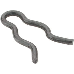Value Collection - 5/16" Groove, 53/64" Long, Plain Spring Steel Hair Pin Clip - 9/32" Clip Diam, 1/16" Shaft Diam, Grade 2 - Exact Tool & Supply