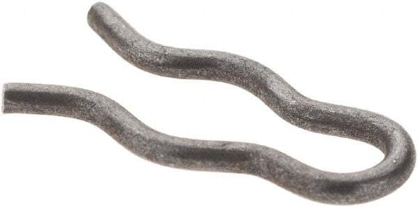 Value Collection - 7/64" Groove, 5/8" Long, Plain Spring Steel Hair Pin Clip - 3/16" Clip Diam, 0.047" Shaft Diam, Grade 2 - Exact Tool & Supply