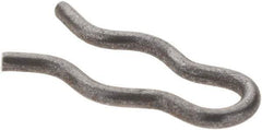 Value Collection - 7/64" Groove, 5/8" Long, Plain Spring Steel Hair Pin Clip - 3/16" Clip Diam, 0.047" Shaft Diam, Grade 2 - Exact Tool & Supply