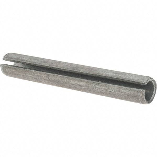 Value Collection - 7/16" Diam x 3" Long Slotted Spring Pin - Grade 1070-1090 Alloy Steel, Black Oxide Finish - Exact Tool & Supply