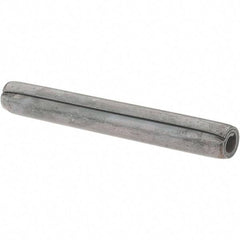 Value Collection - 3/16" Diam x 1-1/2" Long Coiled Spring Pin - Grade 1070-1090 Alloy Steel, Black Oxide Finish - Exact Tool & Supply