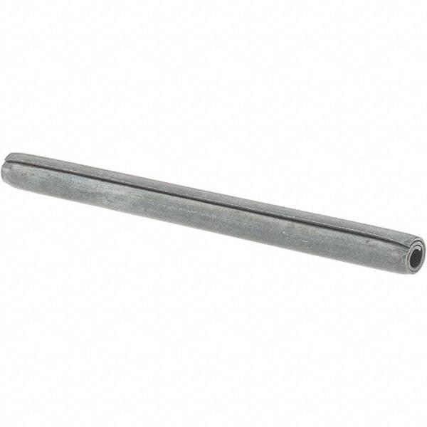 Value Collection - 3/16" Diam x 2-1/2" Long Coiled Spring Pin - Grade 1070-1090 Alloy Steel, Black Oxide Finish - Exact Tool & Supply