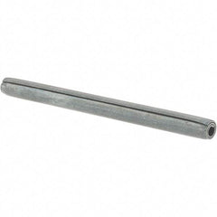 Value Collection - 3/16" Diam x 2-1/2" Long Coiled Spring Pin - Grade 1070-1090 Alloy Steel, Black Oxide Finish - Exact Tool & Supply