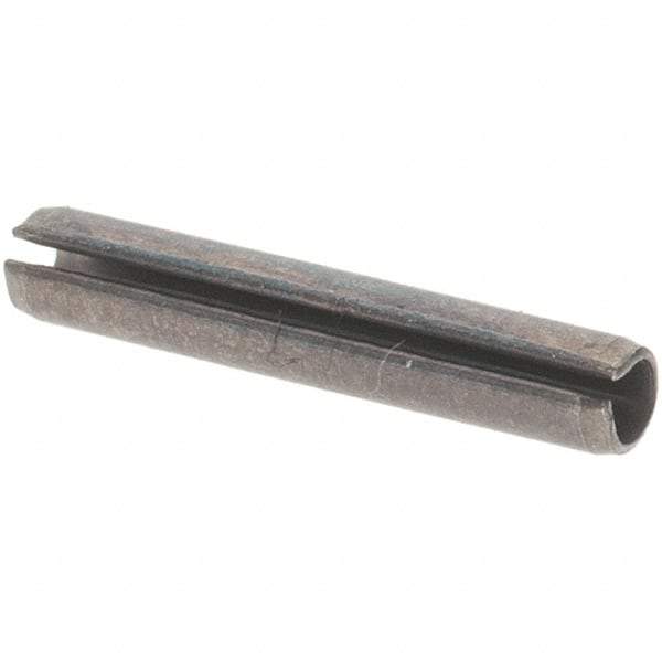 Value Collection - 1/16" Diam x 3/8" Long Slotted Spring Pin - Grade 1070-1090 Alloy Steel, Black Oxide Finish - Exact Tool & Supply