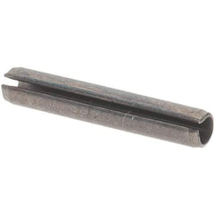 Value Collection - 1/16" Diam x 3/8" Long Slotted Spring Pin - Grade 1070-1090 Alloy Steel, Black Oxide Finish - Exact Tool & Supply
