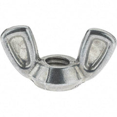 Value Collection - 5/16-18 UNC, Zinc Plated, Alloy Steel Type 1 Wing Nut - 1-7/32" Wing Span, 5/8" Wing Span - Exact Tool & Supply