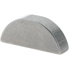 Value Collection - #707 Standard Woodruff Key - 7/8" Long x 7/32" Wide, Steel - Exact Tool & Supply