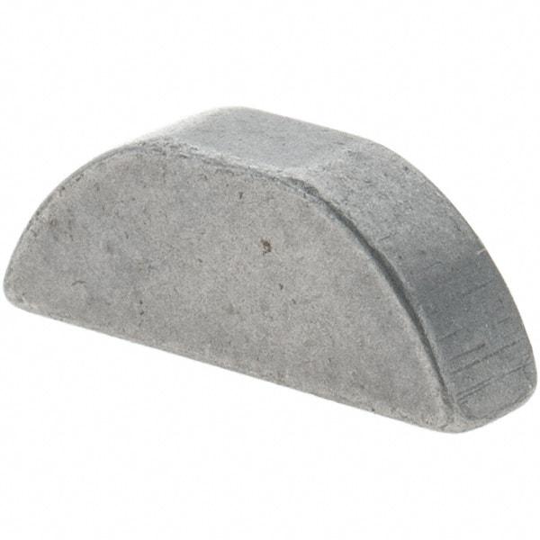 Value Collection - #505 Standard Woodruff Key - 5/8" Long x 5/32" Wide, Steel - Exact Tool & Supply
