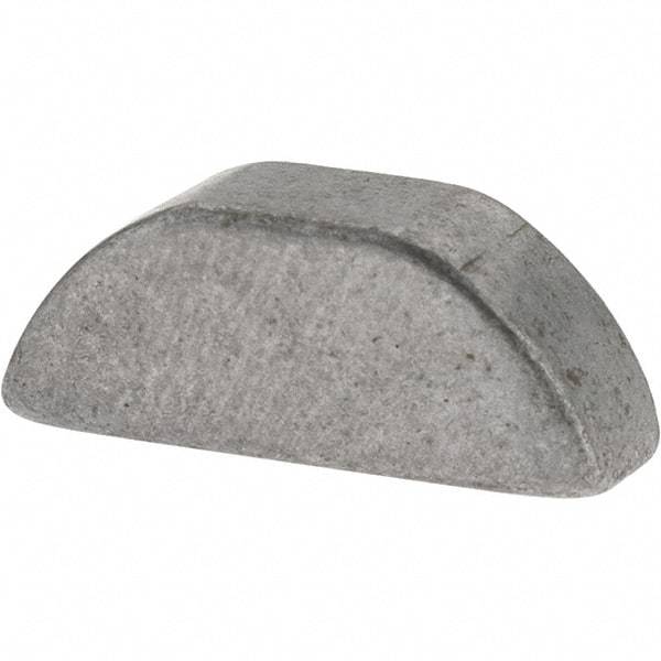 Value Collection - #605 Standard Woodruff Key - 5/8" Long x 3/16" Wide, Steel - Exact Tool & Supply