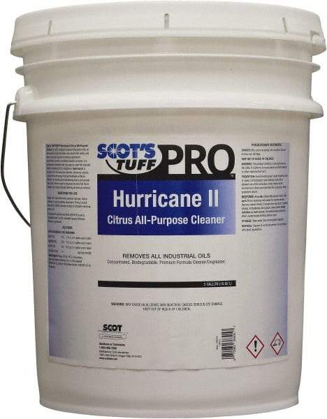 Scot's Tuff - 5 Gal Bucket Oil Removal - Liquid, Biodegradable Cleaner & Degreaser, Citrus - Exact Tool & Supply