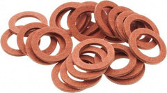 Value Collection - Vulcanized Fibre Standard Flat Washer - 1/2" ID x 3/4" OD, 0.062" Thick, Plain Finish - Exact Tool & Supply
